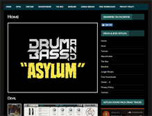 Tablet Screenshot of drumandbassasylum.com